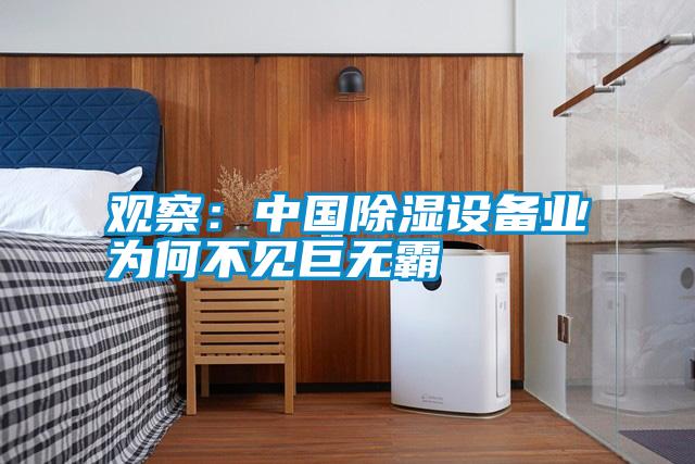 觀察:中國(guó)除濕設(shè)備業(yè)為何不見(jiàn)巨無(wú)霸