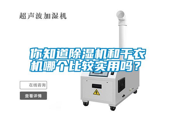 你知道除濕機和干衣機哪個比較實用嗎？