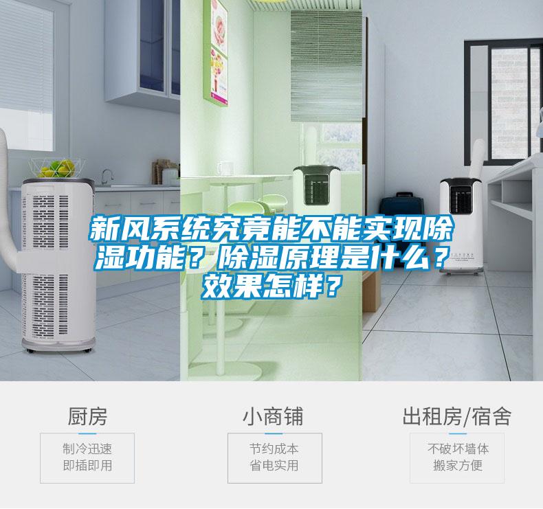 新風系統究竟能不能實現除濕功能？除濕原理是什么？效果怎樣？