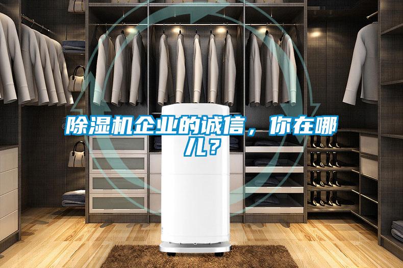 除濕機(jī)企業(yè)的誠信，你在哪兒？