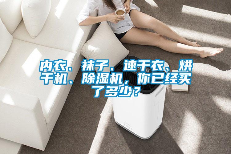 內(nèi)衣、襪子、速干衣、烘干機、除濕機，你已經(jīng)買了多少？