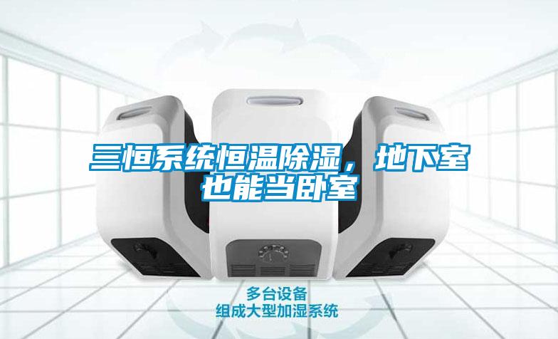 三恒系統恒溫除濕，地下室也能當臥室
