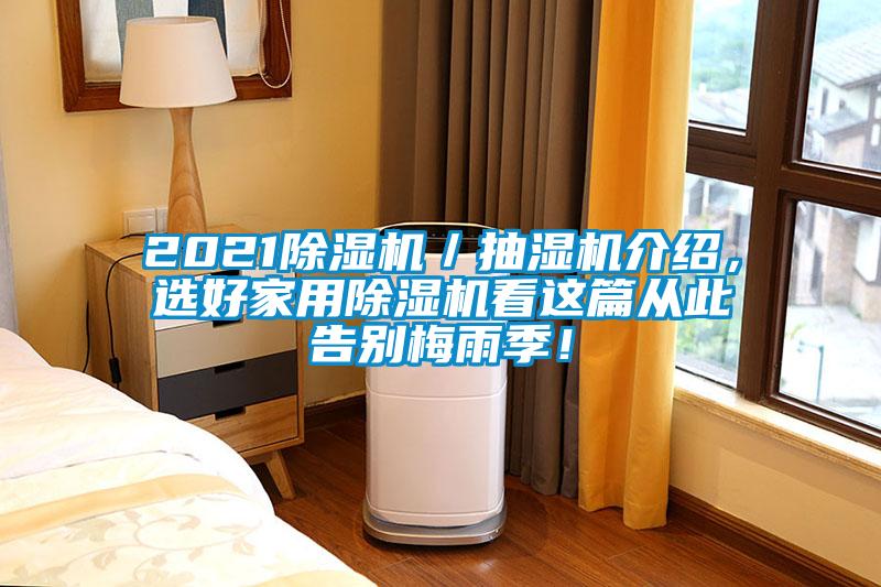 2021除濕機／抽濕機介紹，選好家用除濕機看這篇從此告別梅雨季！