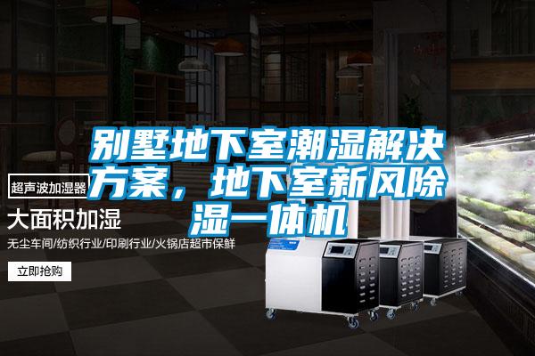 別墅地下室潮濕解決方案，地下室新風(fēng)除濕一體機(jī)