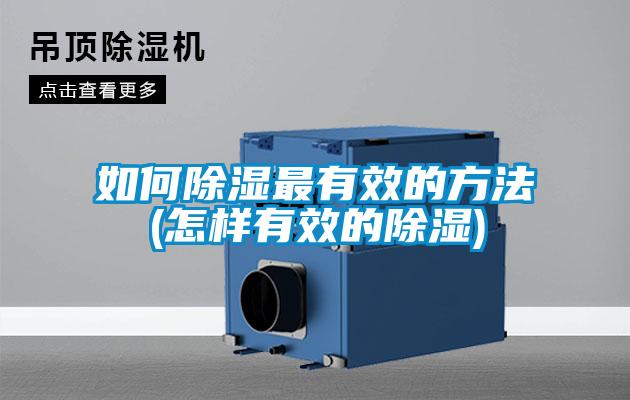 如何除濕最有效的方法(怎樣有效的除濕)