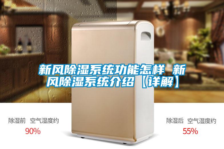 新風除濕系統功能怎樣 新風除濕系統介紹【詳解】