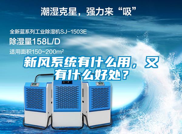 新風系統有什么用，又有什么好處？
