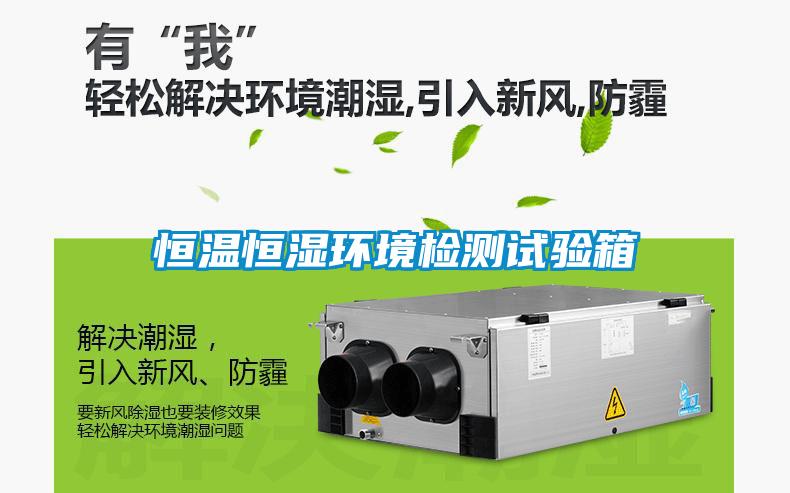 恒溫恒濕環境檢測試驗箱