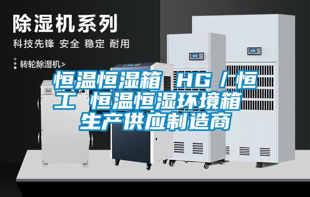 恒溫恒濕箱 HG／恒工 恒溫恒濕環境箱 生產供應制造商