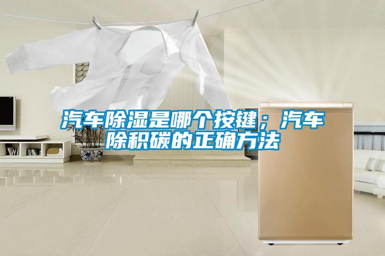 汽車除濕是哪個按鍵；汽車除積碳的正確方法