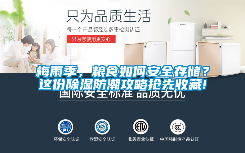 梅雨季，糧食如何安全存儲？這份除濕防潮攻略搶先收藏!