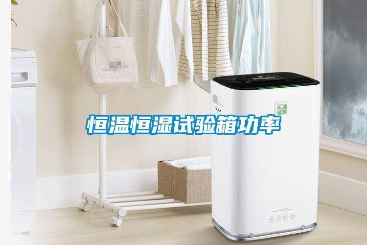 恒溫恒濕試驗箱功率