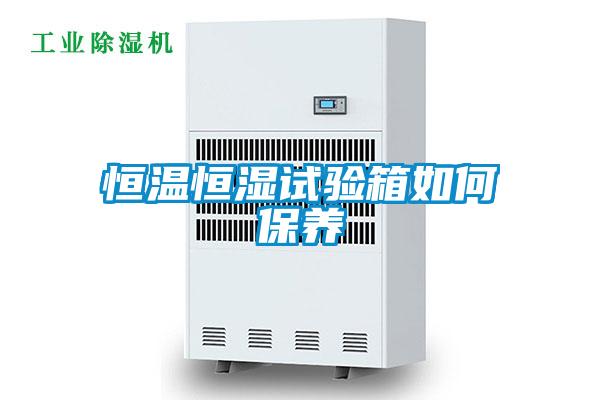 恒溫恒濕試驗箱如何保養