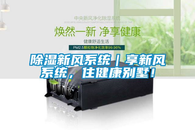 除濕新風(fēng)系統(tǒng)｜享新風(fēng)系統(tǒng)，住健康別墅！